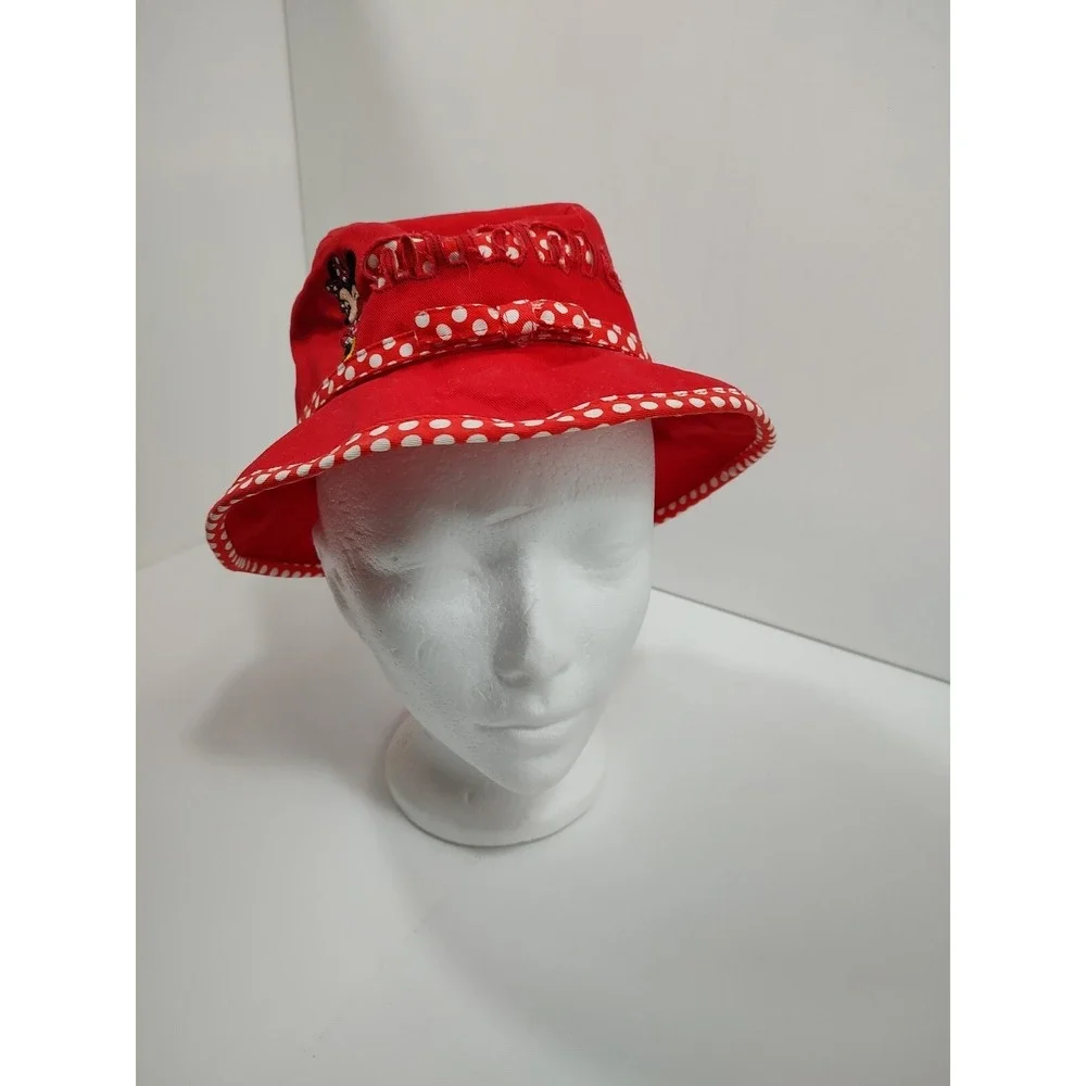 Disney Parks Minnie Mouse Child Polka Dot Bucket Hat‎